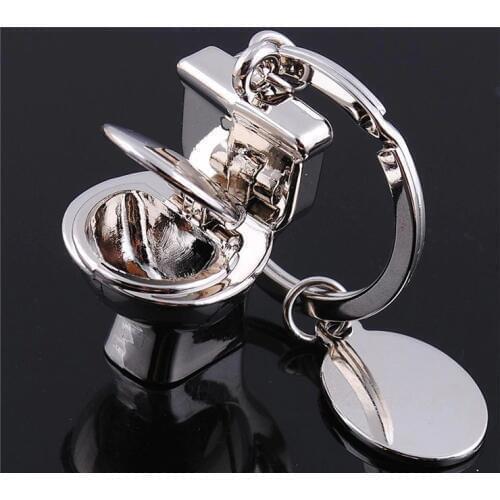 Hot Sale Creative Gift Toilet Pendant Keychain DIY Handmade Jewelry Accessories