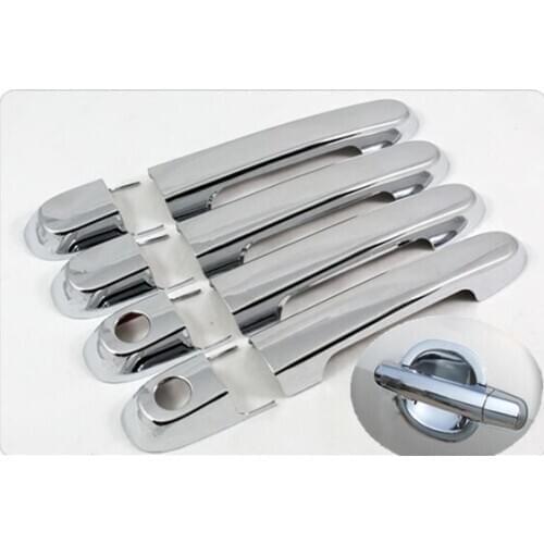 New Chrome Car Side Door Handle Cover Trim For Hyundai Accent 2007 2008 2009 2010 2011 Free Drop Shipping