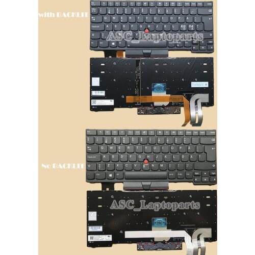 New DK Norwegian Swedish Nordic Finnish Svenska Keyboard for Lenovo Thinkpad L490 E480 E485 E490 E495 Black Frame Black, BACKLIT