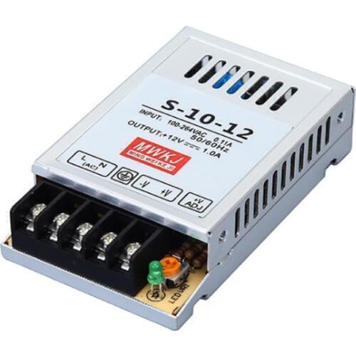 S-10-12 industrial grade switching power supply, regulated monitoring lighting switching power supply