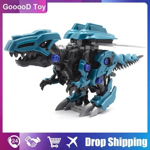 DIY Assembled Electronic Electric Dinosaur Model Toys Building Blocks Robot Tyrannosaurus Animal Blocks Educational Toys for Boy