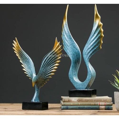Family Figurines Living Room Eagle Home Decor Accessories Family Ornaments Nordic Simple Modern Office Creative Crafts