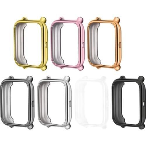 For huami-Amazfit bip S /U/POP- Replacement Smart Case Soft PC Protective Cover