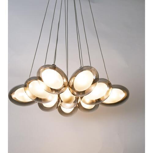 Modern Pendant Lights Glass LED Lamp Glass Bubble Ball Pendant Light Fixture Study Room Clothing Shop Cafe Pendant Lamp PA0049