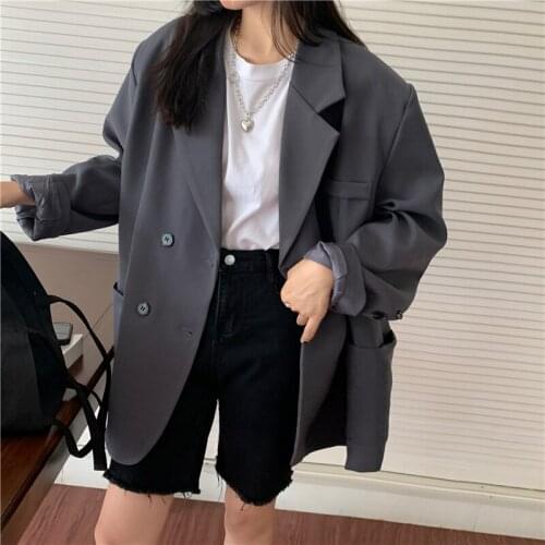 Женские двубортные пиджаки Suooheyal China At AliExpress