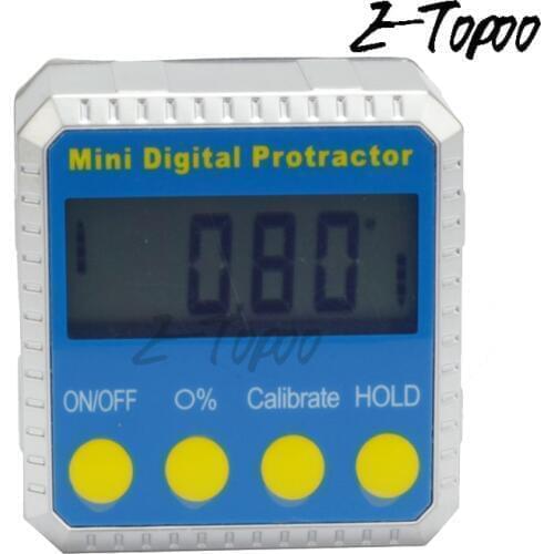 1Pcs 360 degree Digital Inclinometer with bubble Digital Angle Gauge Meter Spirit Level Protractor horizontal Bevel Inclinometer