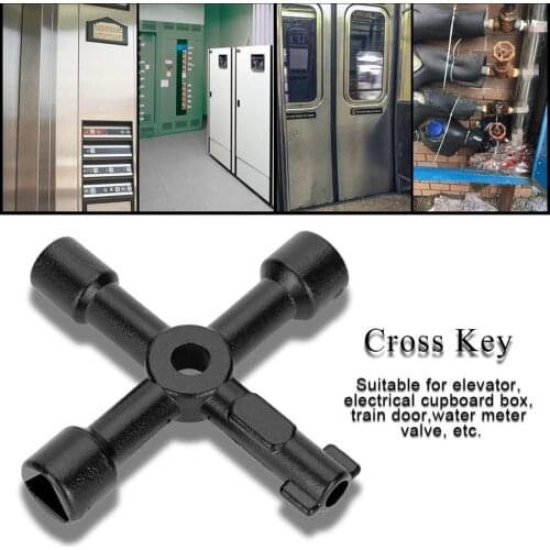 4 Ways Universal Triangle Wrench Multifunctional Key Plumber Keys Triangle Wrench For Gas Electric Meter Cabinets Bleed Radiator
