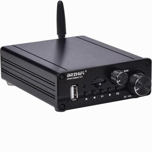 USB21 2.1 channel 200W Bluetooth 5.0 Amplifier USB TF U/disk decoding MP3 WAV music player Subwoofer Digital Audio Amplifier