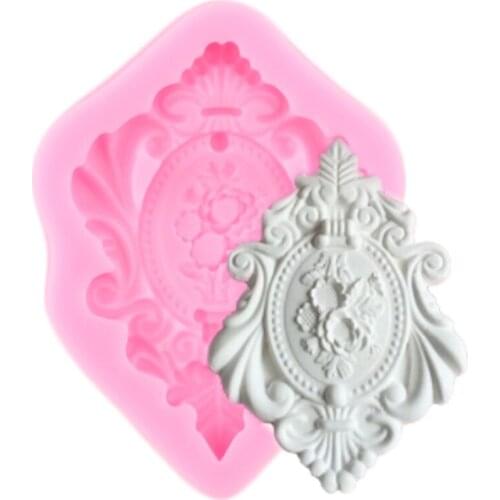 Vintage Relief Silicone Mold Fondant Cake Border Decorating Tools DIY Cupcake Topper Chocolate Gumpaste Candy Resin Moulds