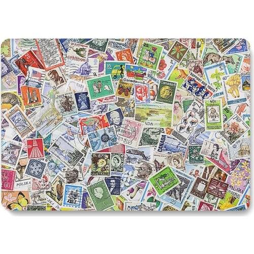 2021 Stamp Pattern Case for Apple Macbook Laptop Protective Shell Air 13.3 Pro 15 16 Inch A1932/A2179/A2337 Protective Cover