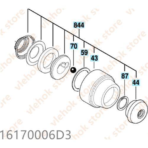 Protection Sleeve for BOSCH GBH18V-LIY RHH180 11536C GBH18V-EC GBH18V-LI GBH36V-LI 16170006D3 Cordless Hammer Drill Power Tool