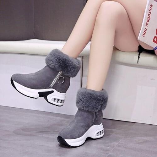 New Winter Women Boots High Quality Keep Warm Mid-Calf Snow Boots Women Lace-up Comfortable Ladies Boots chaussures femme