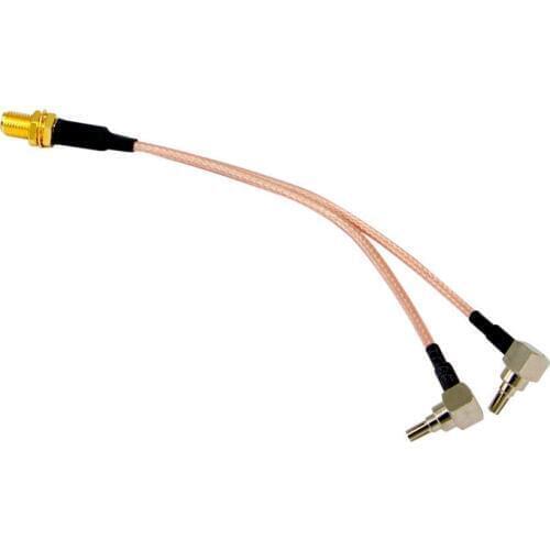 100pcs 3G 4G antenna RP SMA Female to Y type 2 X TS9/CRC9 Male Connector Splitter Combiner Cable Pigtail RG316 15CM