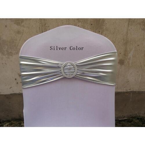 Free Shipping 100 pcs PARTY FUN PACK Lycra Spandex Rainbow Chair Cover Bands Sashes Wedding Event