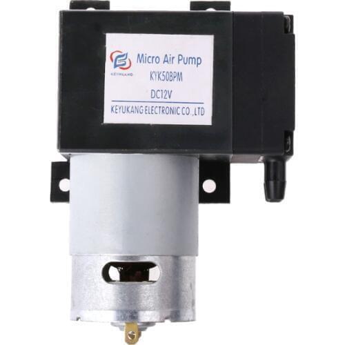 12V Mini Vacuum Pump 8L/min High Pressure Suction Diaphragm Pumps with Holder