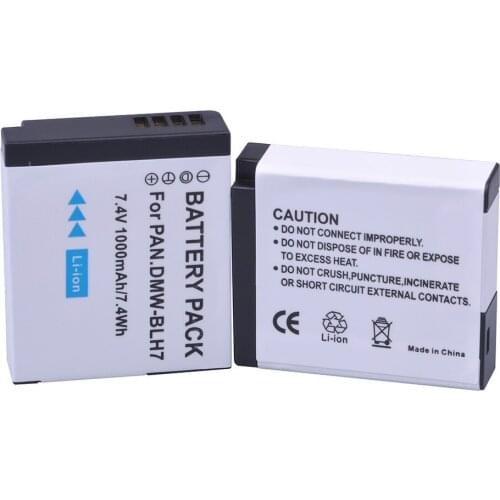 4x1000mAh DMW-BLH7 BLH7 DMW-BLH7PP DMW-BLH7E Camera Li-ion Battery for Panasonic Lumix DMC-GM5,DMC-GF7,DMC-GF8,GF9,LX10
