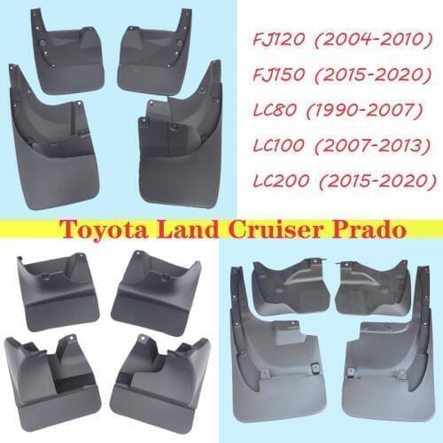 Mud flaps for toyota Land cruiser Prado mudguards lc200 lc100 lc80 fj120 fj150 fenders splash guards car auto accessories 4PCS