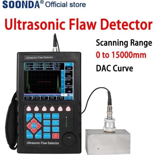 Digital Ultrasonic Fault Detector Ultrasonic Flaw Detector Metal Cracks Welds Pores Ultrasonoscope DAC Curve USB Interface