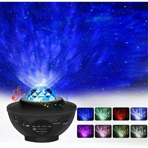 Colorful Starry Sky Galaxy Projector Nightlight Child Usb Music Player Star Night Light Romantic Projection Lamp Gifts#g3