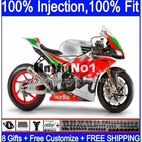 Injection For Aprilia RSV 1000 R 1000R RSV1000RR 106MC.7 RSV1000 Gloss silver 09 11 2012 2013 2015 2009 2010 12 13 15 Fairings