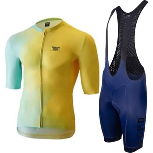 Concept Speed 2021 Men Cycling Jersey Set Mountain Bike Clothes Suit Pro Team Racing Bicycle Dress Bib Shorts Set Ropa Ciclismo