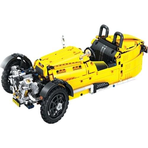 1:8 Collector Top Convertible DIY Old Car Building Blocks Sets Bricks Classic MOC Model Kids Toys For Children Compatible Gift