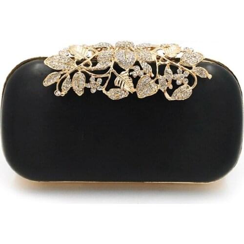 19X9.8 cm cm oval minaudiere box clutch frame with plastic covers gold crystal leaves clasp drop shipping purse frame handles