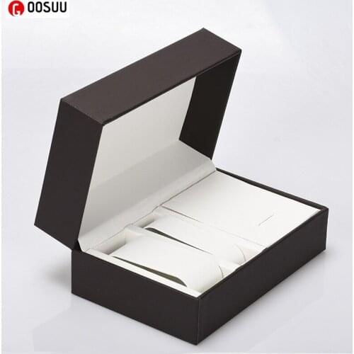 Leather Watch Box Cases Pillow Straight Corner watch boxes storage organizer box Gift box for Men Watch boxes for Apple iWatch