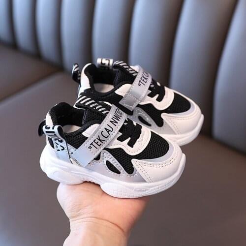 Toddler Infant Sports Shoes New 1-6 Years Baby Boys Girls Breathable Running Shoes First Walkers Kids Soft Bottom Mesh Sneakers