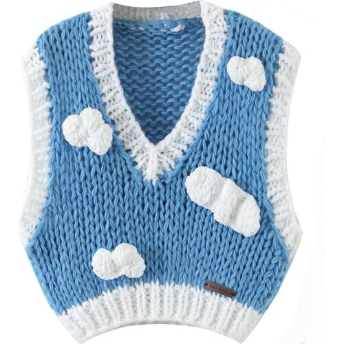 JC·KILIG 2021 Summer New Fashion Versatile Thin Knitting Handmade Sweater Vest L9808
