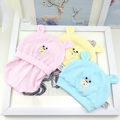Hot Baby Girl Boy Winter Warm Cotton Cartoon Print Elastic Hats Casual Cap Cute Soft Hair Accessories