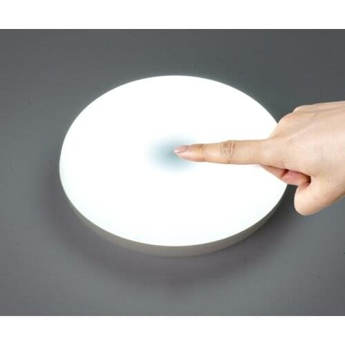 Mini Touch Night Lights Self-adhesive Energy Saving Battery Powered Wardrobe Lamp For Kids Baby Room Ceiling Wardrobe Bedroom