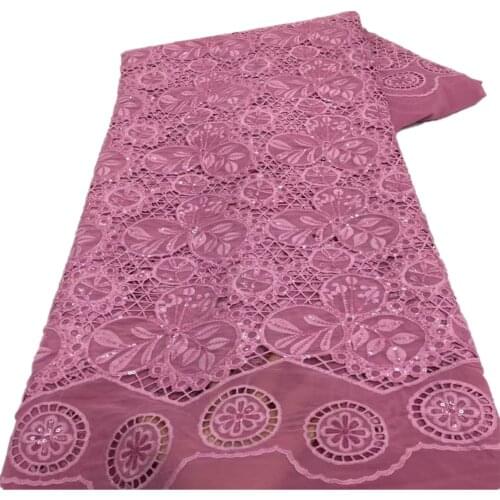 New African Lace Fabric Beautiful Design Organza Lace Fabric French Net Tulle Lace Fabric Nigerian Sequins Lace For Dress XZ-175
