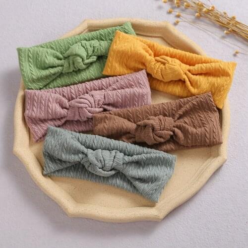 Solid Color Baby Girl Headband Soft Cotton Elastic Newborn Hair Band Sweet Princess Kids Headwear Children Hair Accessories