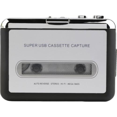USB Cassette Capture Radio Player Portable USB Cassette Tape to MP3 Converter Capture Audio Music Player Tape Cassette Recorder