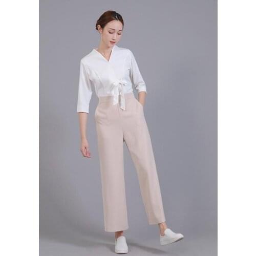 Beauty Salon Work Clothes Spring And Summer Beautician Spa Health Center Work Uniform