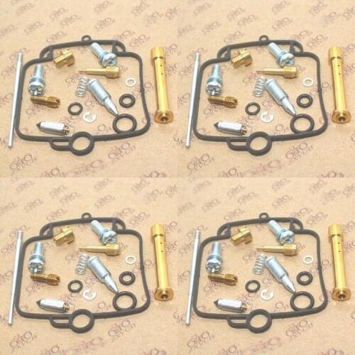 Carburetor Repair Kit 4SET For Suzuki GSF400 bandit 1991-1993 GSF 400 Seal Main Slow Jets Air Mixture Screws Float Valves