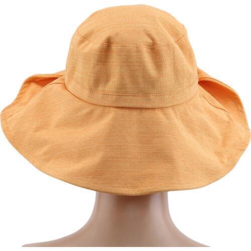 Folding Button Sun Hat Travel Outdoor Casual Fashion Big Wing Bucket Cap 2021 Womens Beach Fisherman Hat