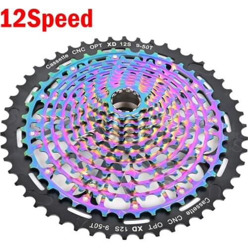 Bike cassette flywheel CNC 11/12S 9-50T 12Speed Mountain Bike MTB Bicycle Cassette Flywheel Sprocket For XD 11Speed Ultralight