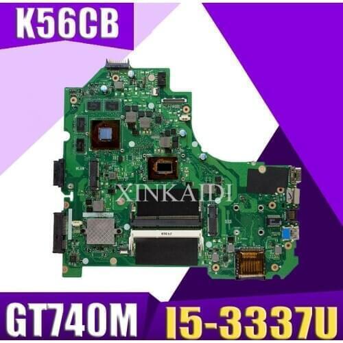 XinKaidi K56CB Laptop motherboard for ASUS K56CB K56CM K56C K56 S550CM S550C Test original mainboard I5-3337U GT740M GT635M