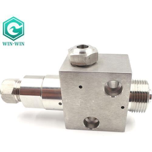 Waterjet spare parts valve body assy include on off valve repair kits for yongda water jet cutting machine