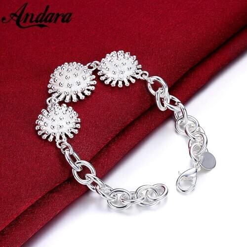 925 Sterling Silver Bracelet Firework Bracelet Ladies Jewelry Gift