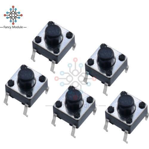 100pcs 6*6*6mm Light touch switch DIP4 ON/OFF Touch button Touch micro switch 6x6x6 keys button DIP 4pin