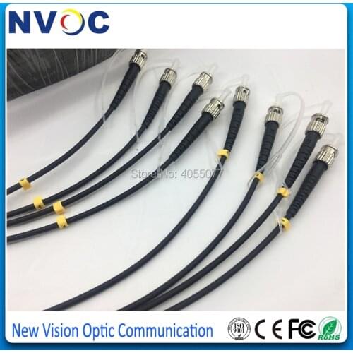 4Cores OM3-150 OM3 Armored Patch Cable 1000M LSZH Jacket,ST/LC/FC/SC Armored Rodent Fiber Patch Cord Cable,Armoured Fiber Jumper