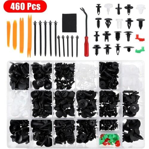 460Pcs Auto Body Retainer Clips Plastic Fasteners Set With Tool For Gm Ford Auto Body Retainer Clips Plastic Box Set Accessories