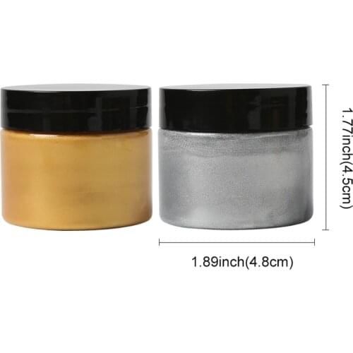 50ml Gold Paint Metallic Acrylic Paint,waterproof Not Faded for Statuary Coloring DIY Hand Painted Graffiti Varnish Coating