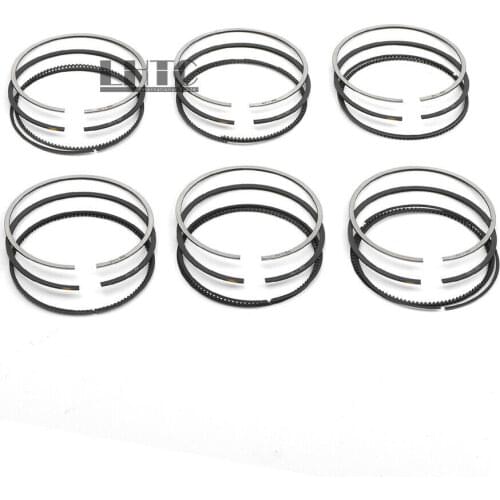 6x 11257559434 Piston Rings Set Φ85mm For BMW N52B30A 3.0 E90 E92 E60 E83 328i 530i X3 X5 Z4