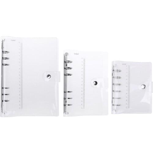 A5/A6/A7 PVC Notebook Notepad Sheet Shell Cover File Folder 6 Holes Binder DIY wholesales