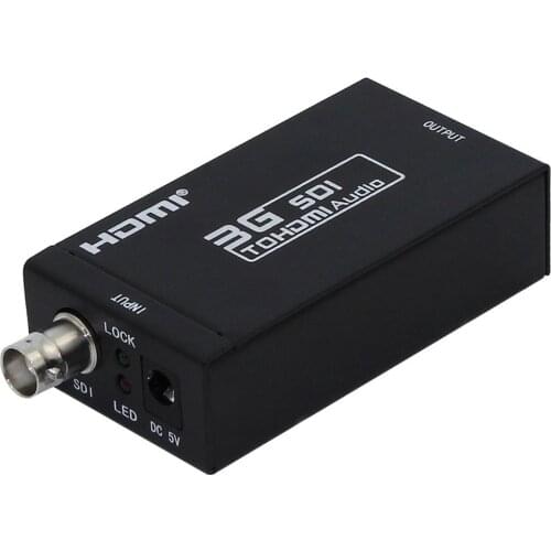 Mini HD 3G SDI to HDMI-compatible Converter Adapter Support HD-SDI / 3G-SDI Signals Showing on HDMI-compatible Display