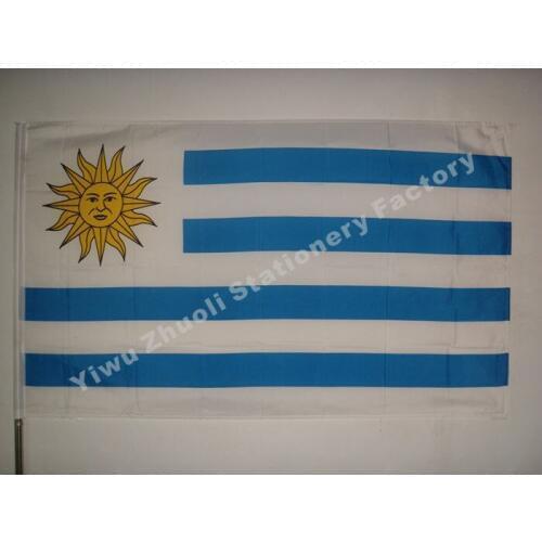 Uruguay Flag 150X90cm (3x5FT) 115g 100D Polyester Double Stitched High Quality Free Shipping
